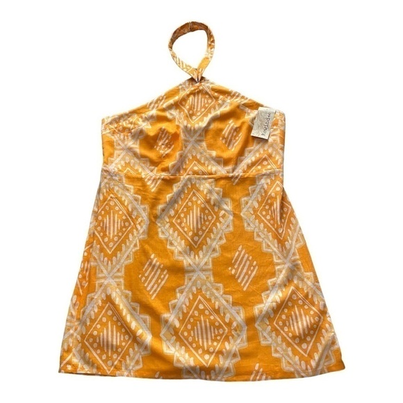 NWT-REWIND-ORANGE PRINT HALTER DRESS-SIZE 2X - Picture 1 of 7